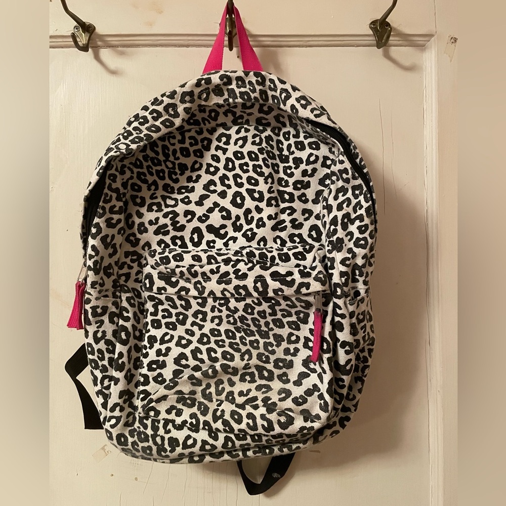 Cheetah print backpack